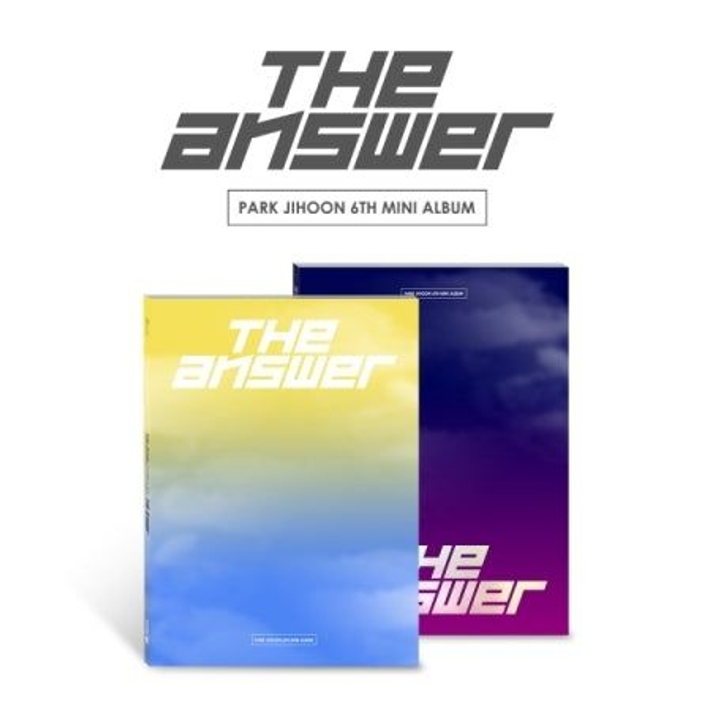 Альбом PARK JI HOON - THE ANSWER 6th Mini Album 2 Version SET