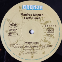 Винтажная виниловая пластинка LP Manfred Mann Earth Band Angel Station (Germany 1979) Don't Kill It Carol