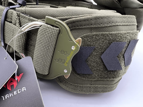Тактический разгрузочный пояс с подсумками Yakeda Олива