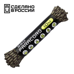 Паракорд 550 Cord 10 м, Forest camo 2.0