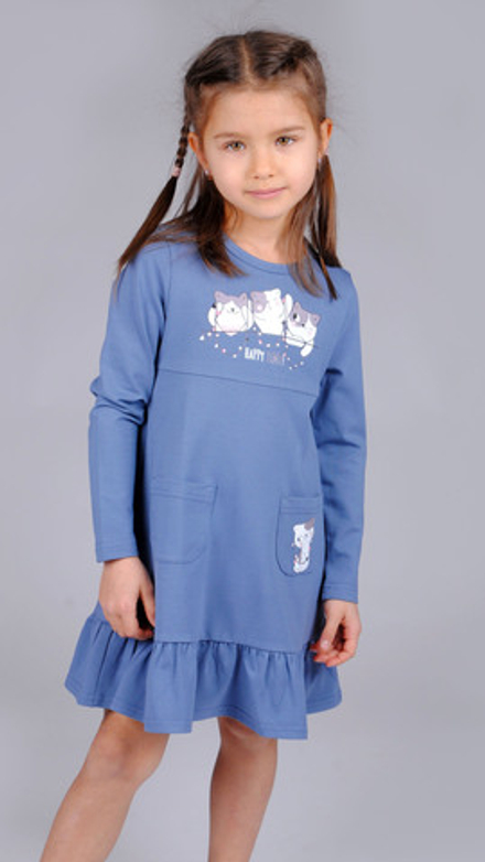 Платье трикотажное для девочки 3-6 лет Fleur de Vie