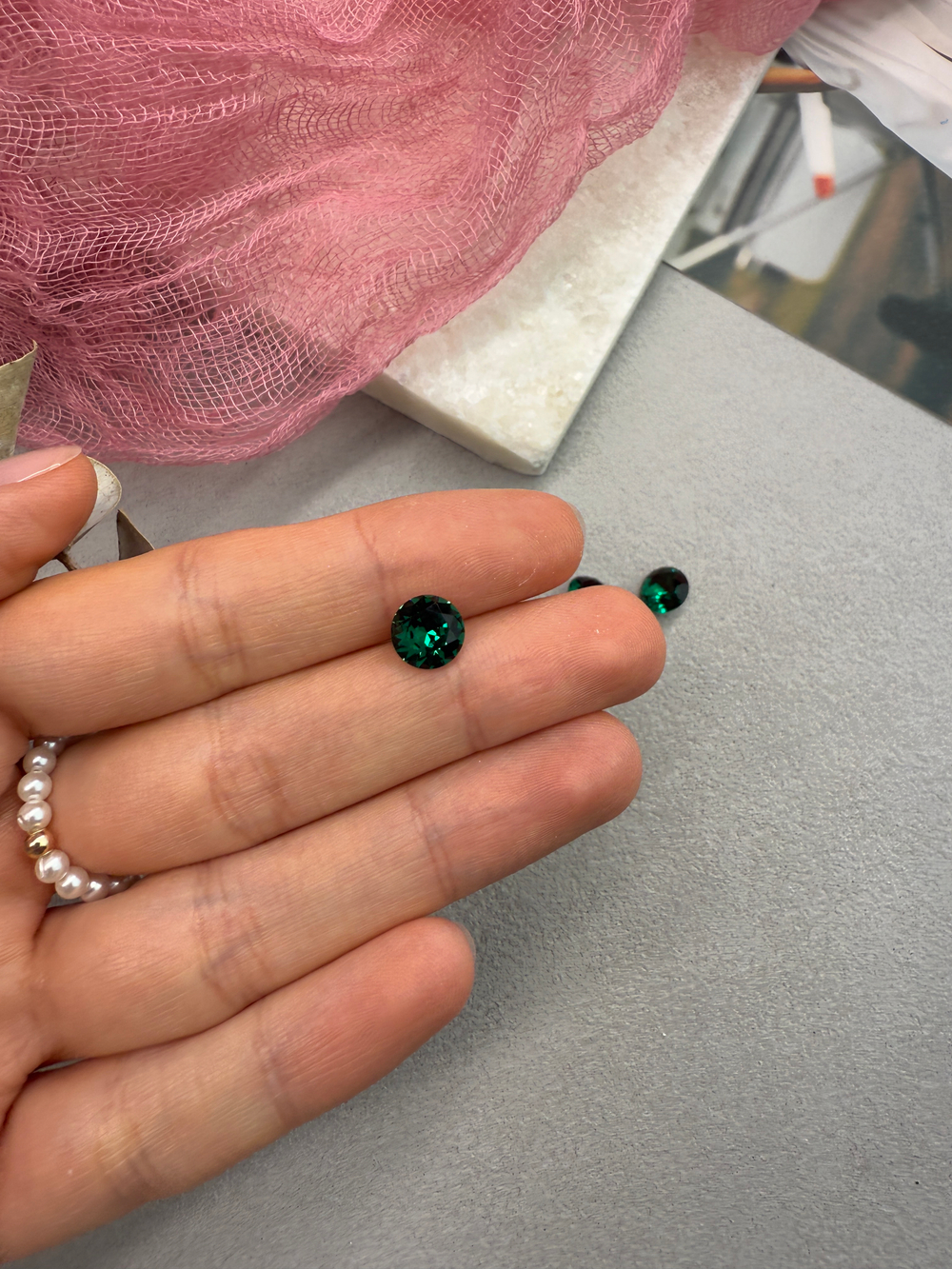 Шатон Chatone 8 мм (ss39), Emerald