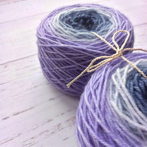 Носочный градиент, цвет "Фиалка"