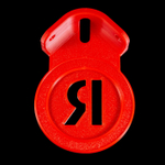 Подставка настенная угловая для Яндекс станции Мини2 (Яндекс-Алиса), красная