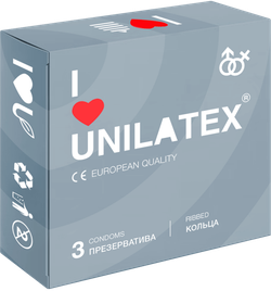 Презервативы ребристые Unilatex Ribbed 3 шт