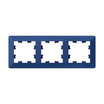 Рамка 3-м AtlasDesign Air аквамарин/дым. черн. SE ATN221103