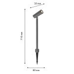 Грунтовый светодиодный светильник Favourite Micron 4810-1T