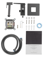 Смеситель с гигиеническим душем встраиваемый WONZON & WOGHAND CUBE 2.0, Темный графит (WW-88829068-BGM)