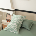 КПБ на резинке Сатин Aurora Veil AVR006, Евро, наволочки 50-70 2 шт, простынь 140*200*25