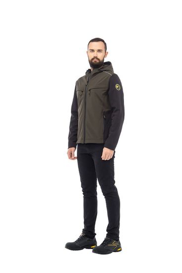 Куртка "Тайм" (черный/хаки)