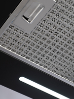 Вытяжка кухонная MACBI Perfa-60G-S/S (BLACK) черный, D150мм, 1200м3/ч, полновстраиваемая, мотор 230Ватт, стекло 60см, сенсорное управление + управление жестами, освещение светодиодное 5W