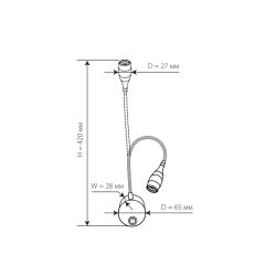 ULT-F22-3W-4000K IP20 SILVER Светильник светодиодный настенный гибкий для интерьерного освещения. 85-265В. Белый свет 4000К. Серебряный. TM Uniel