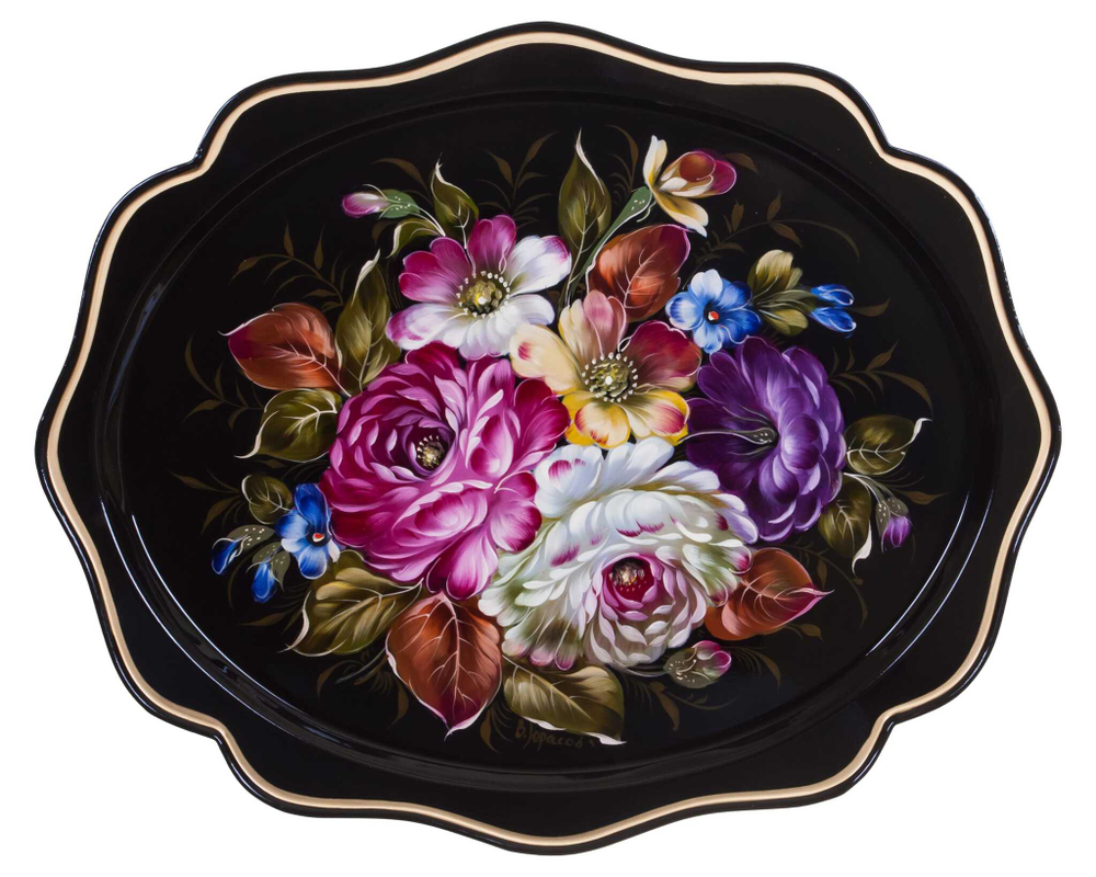 Zhostovo metal tray A15D17082490