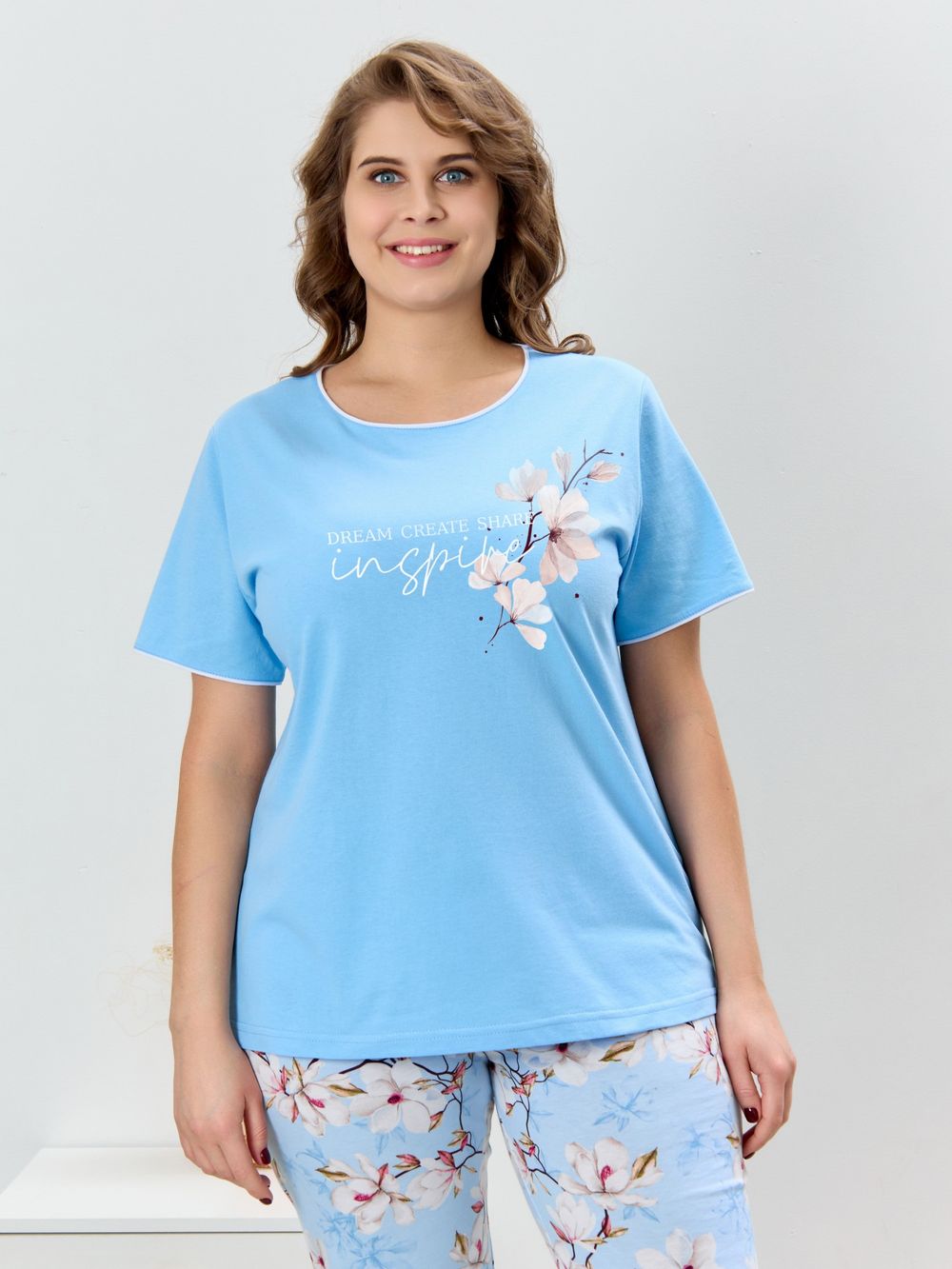Пижама Узор-2 Виотекс ГОЛУБОЙ