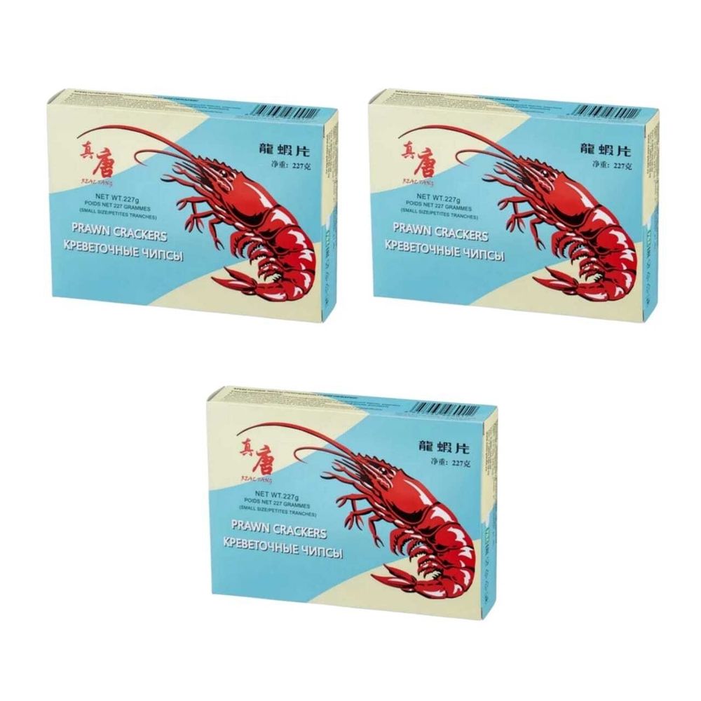 Чипсы Real Tang креветочные для приготовления, 227 г, 3 шт