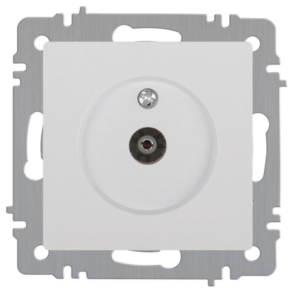 Розетка Intro Accent 6-301-01 TV одиночная, IP20, СУ, белый | Intro