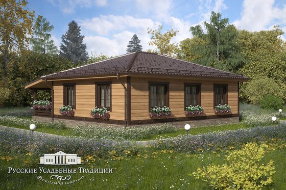 Проект одноэтажного дома &quot;Альфа&quot; 100 кв.м.