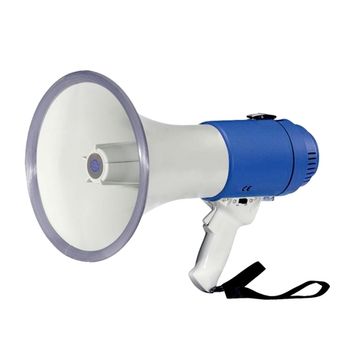 SHOW ER55 - Мегафон ручной 25 Вт, 12В, 8 батарей тип"С", вес 1,65 кг, пластик