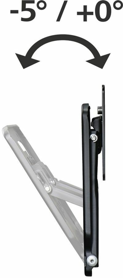 Кронштейн для телевизора Hama (00118110) черный 75"-75" макс.50кг настенный поворотно-выдвижной и наклонный