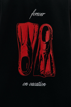 Футболка FOREVER ON VACATION, черная