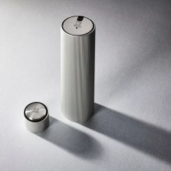 Штопор электрический 21см и обрезатель фольги Peugeot Line Reverse серебристый в подарочной упаковке