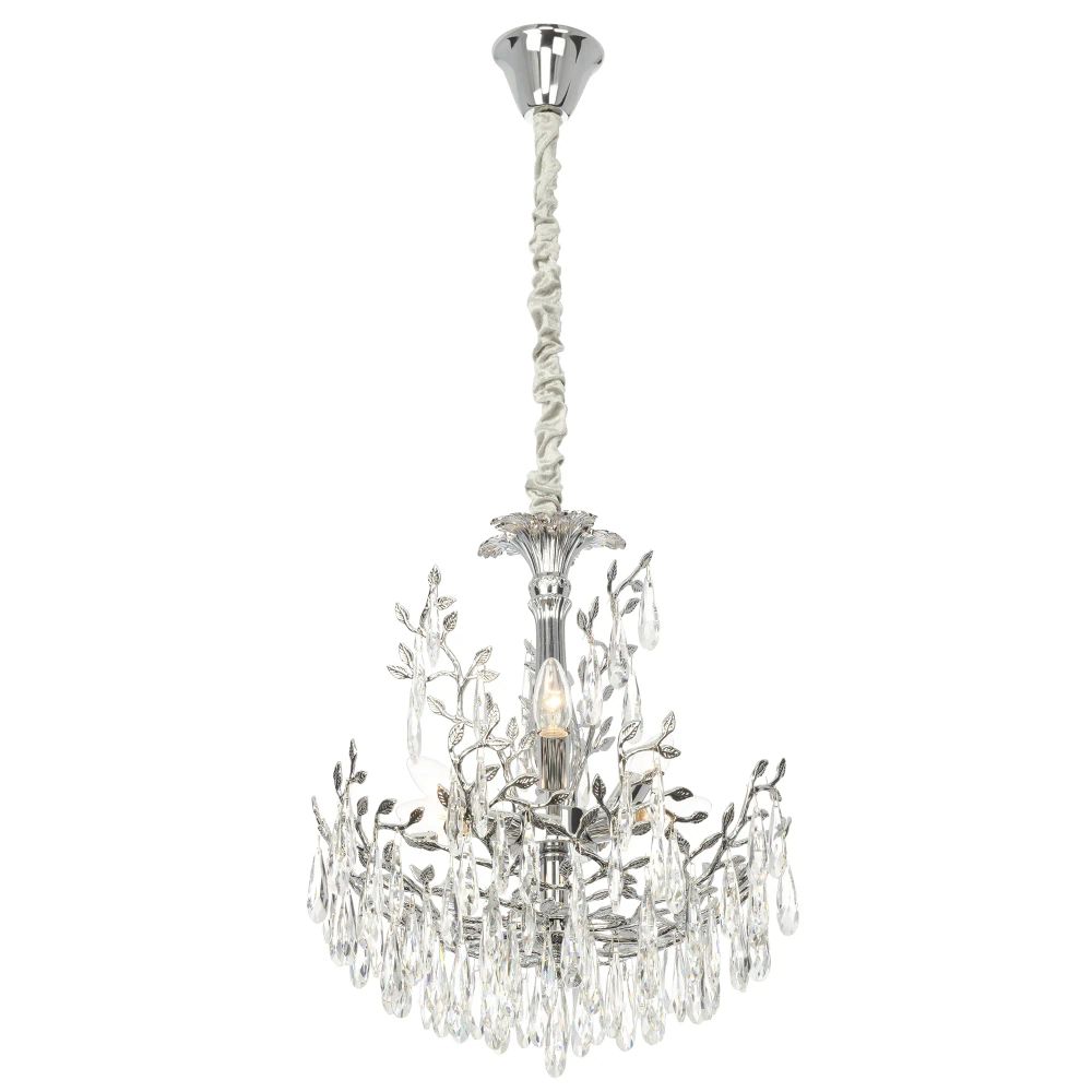 Citilux RITZ CL310061 Люстра хрустальная подвесная Хром