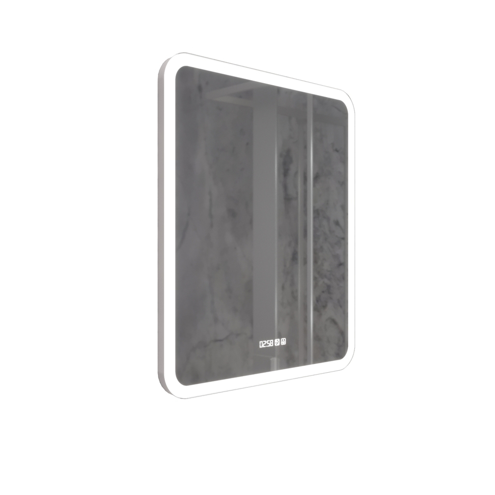 Зеркало MIXLINE "Стив-3" 600*700 (ШВ) сенсорный выключатель, часы + подогрев