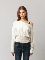 Свитер Ovum One-Shoulder Knit белый