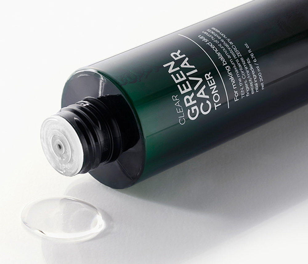 Выравнивающий тонер с экстрактом Морского винограда Tenzero Green Caviar Clear Toner 200мл