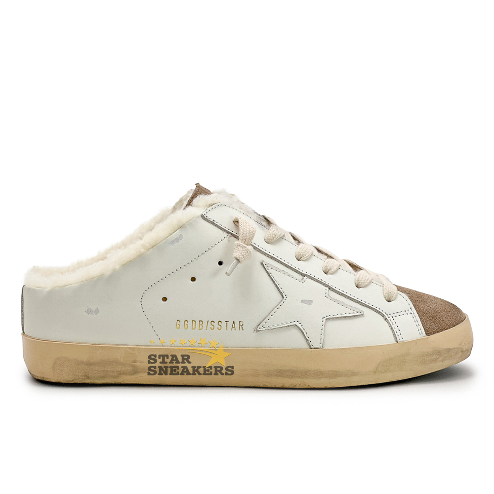 Кеды женские с мехом Golden Goose Superstar