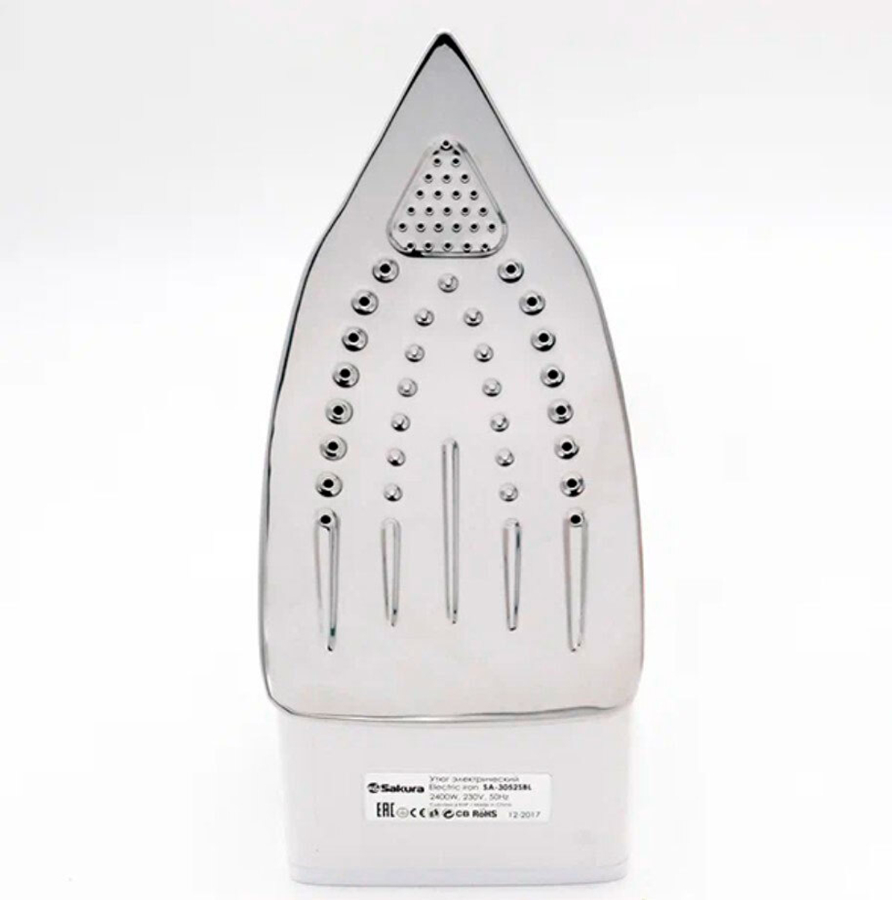 Утюг 2400Вт подошва из нержавеющей стали, бело-синий, SA-3052SBL