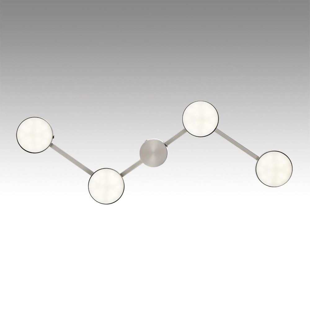 8116/4C COMFI LN26 250 никель, металл Люстра потолочная LED GX53 4*7W 220V SANATA