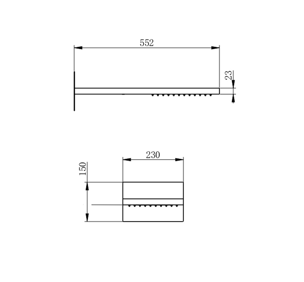 Верхний душ WONZON & WOGHAND, Хром (WW-HS101-CR)