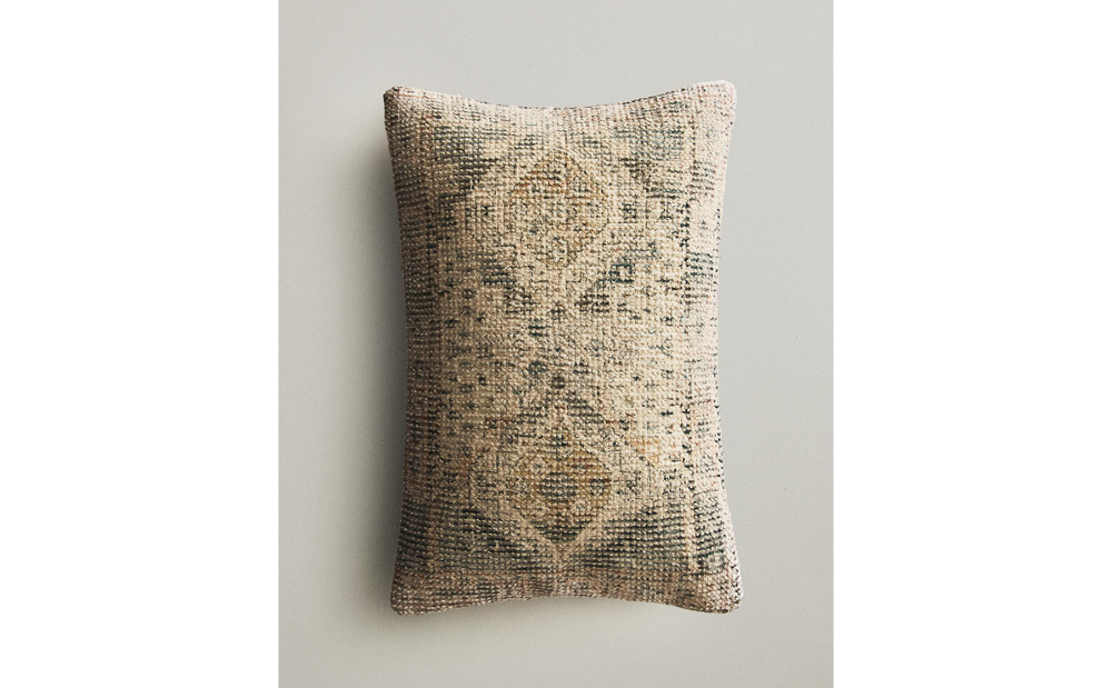 Zara Home наволочка декоративная из хлопка, синий, 40x60 см