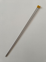 Спицы прямые, металлические, длина 35 см, № 3