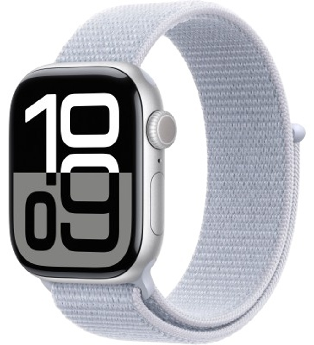 Смарт-часы Apple Watch Series 10 42 мм светло-серый-голубой