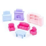 Набор мебели для кукол №2 (7 эл.) (в пакет ) (Полесье)