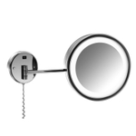 Steinberg Серия 650 Косметическое зеркало с LED подсветкой, c выключателем 230V, 1x /3x yвеличениe, хром 650 9020