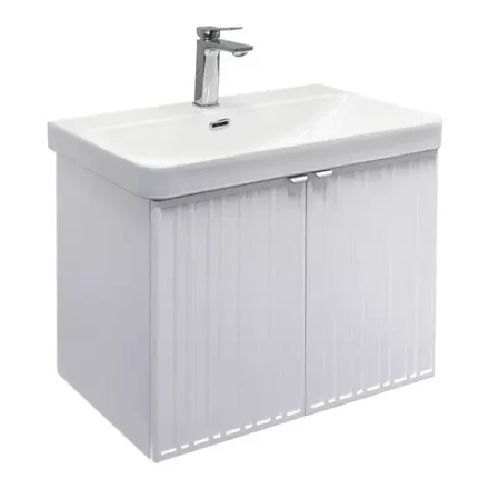 Подвесная тумба-умывальник Comforty Тенерифе-70 белый матовый с раковиной CF19595BX-70