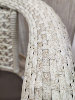 Стул-кресло из ротанга Руардин «Ruardean»с мягкой подушкой 5 см — Wood