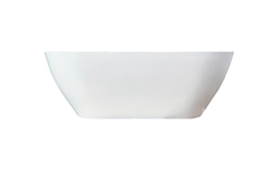 Ванна из литьевого мрамора Эстет Майами пристенная 170х85.5 белая, ФР-00010630