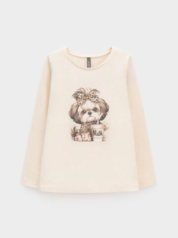 лонгслив  для девочки  КР 302831/молочный 0809 к665