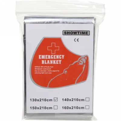 Термоодеяло спасательное одноразовое 210*130см