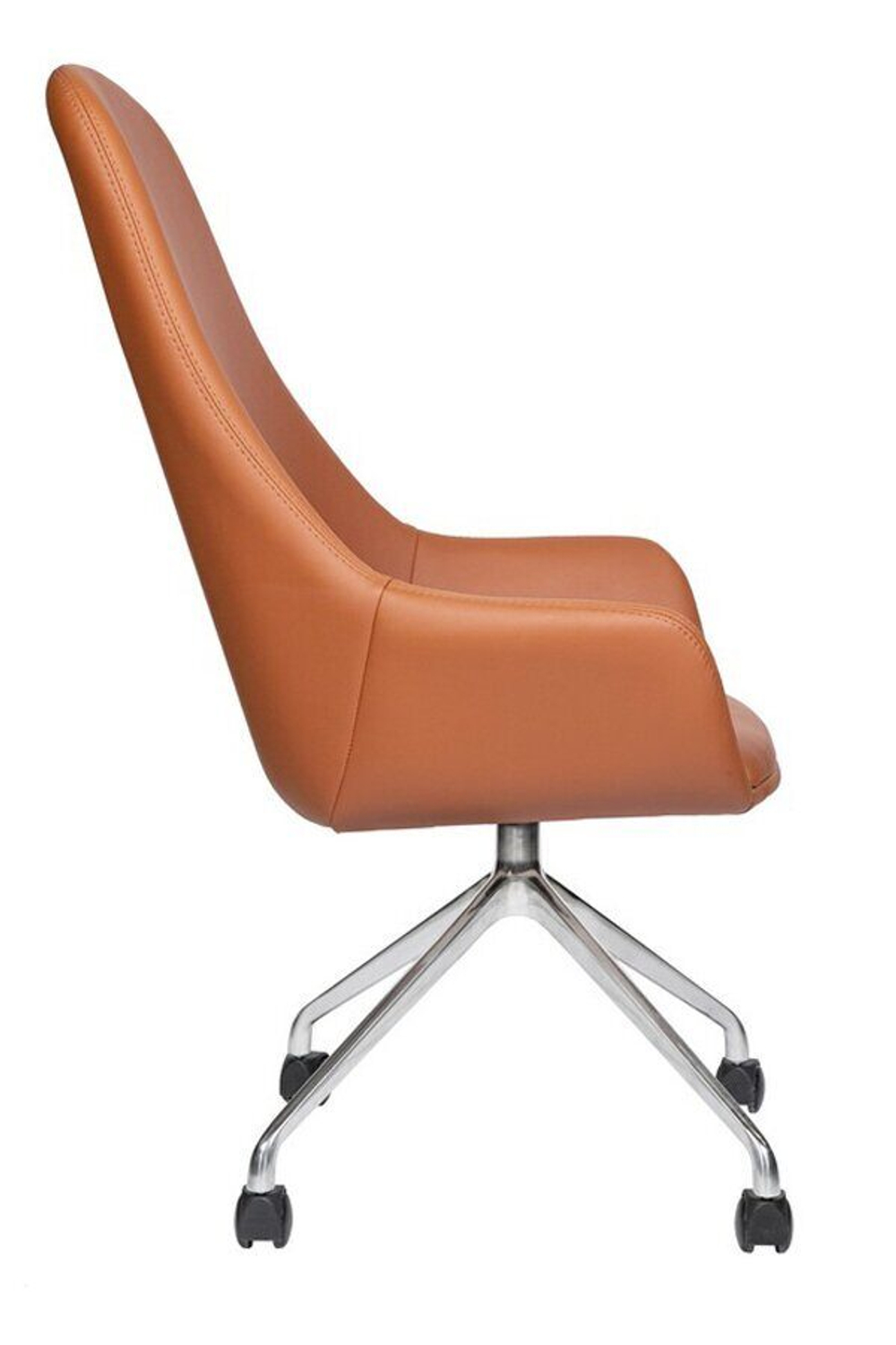 Кресло для офиса МГ-24 А хром паук 4 луча (ткань, экокожа)