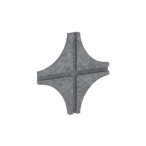 AcustiX Соединитель для войлочных экранов Х-образный VE.SVE-X Морская Галька 200*200*12