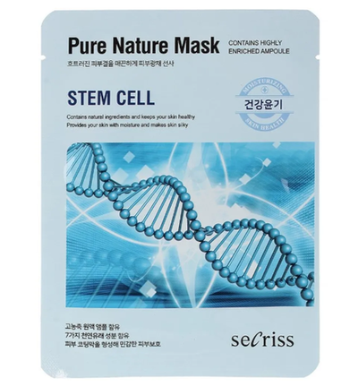 Маска для лица тканевая с экстрактом стволовых клеток 25 мл Anskin Secriss Pure Nature Mask Pack-Stem Cell