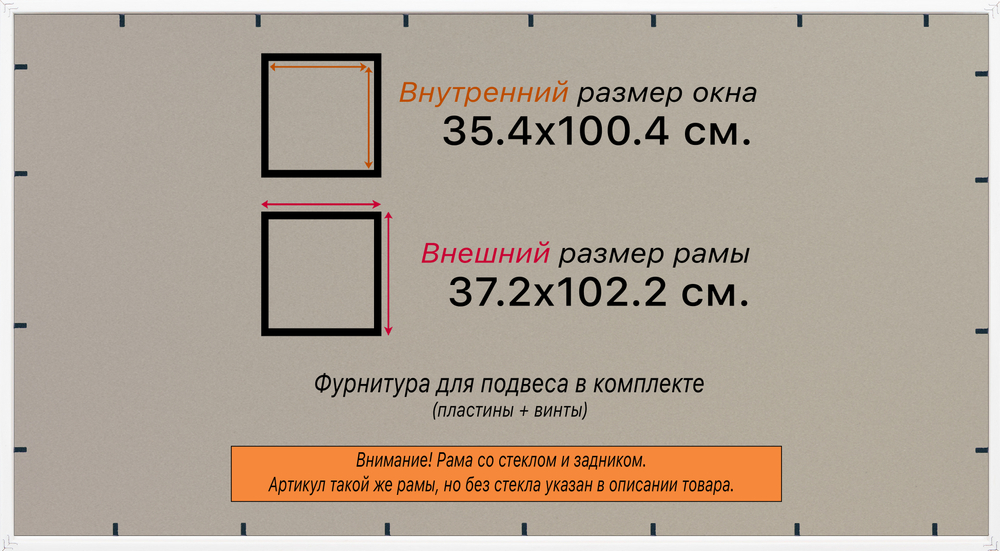 Рамка 35x100 для постера и фотографий RPS0620256-05