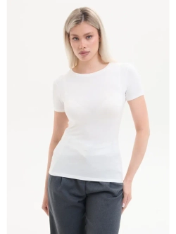 Футболка женская базовая облегающая