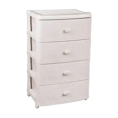 Комод широкий Флоран 4-х секционный (сл.кость/бежевый)