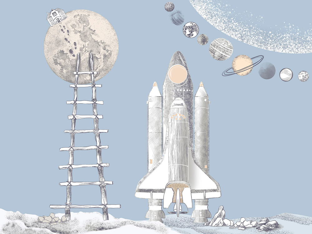 Дизайнерские обои Wall Street Cosmos